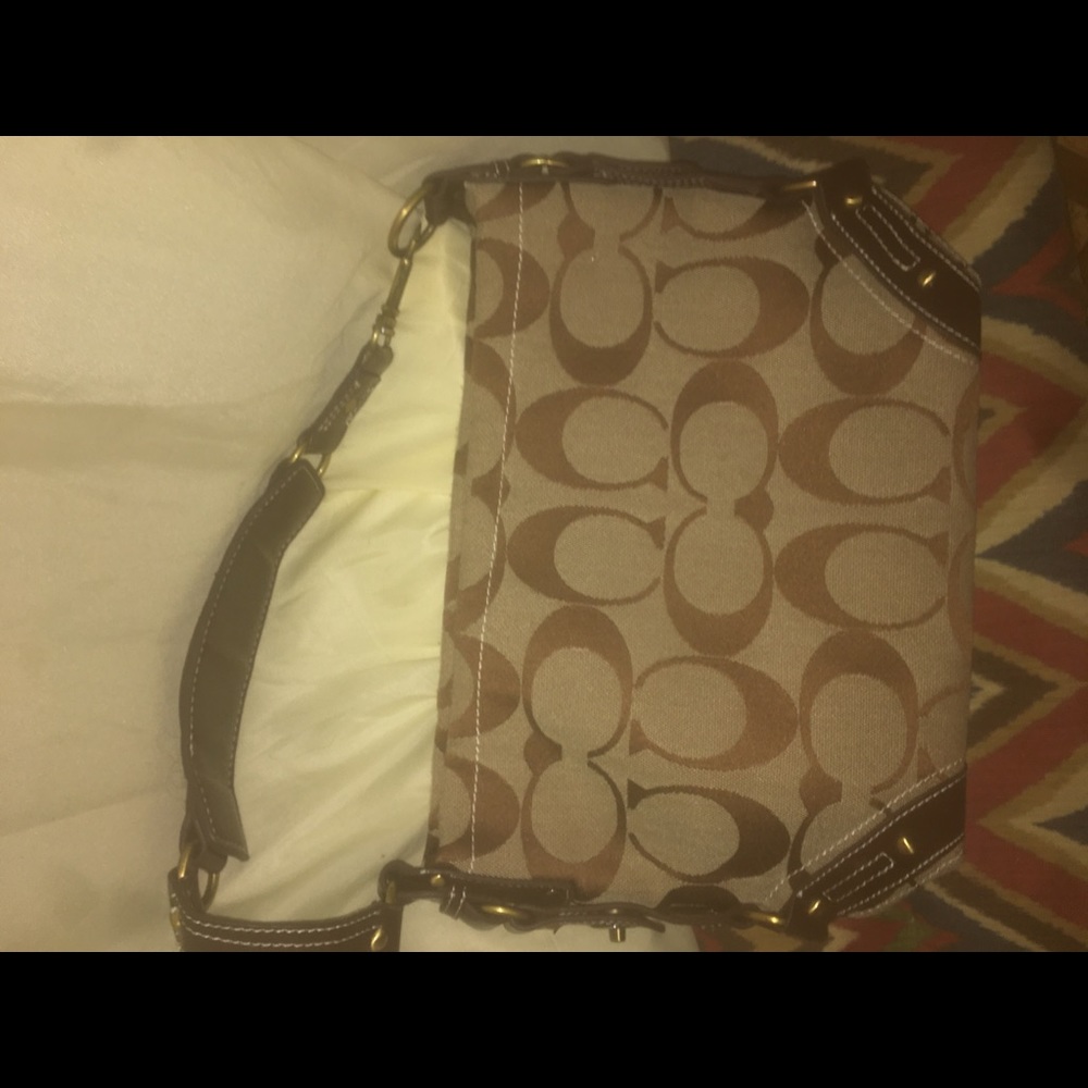 Canvas Coach shoulder bag